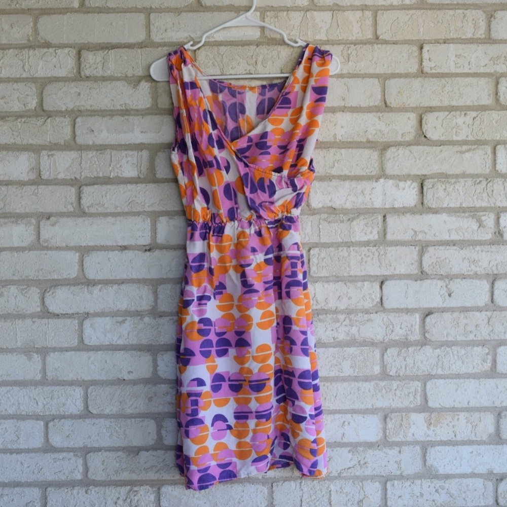 Vintage Handmade Mod Geometric Dress